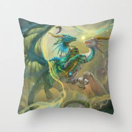 2022 Zodiac Dragons Gemini Throw Pillow