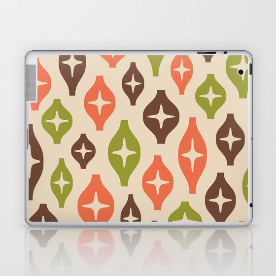 Floating Lanterns 643 Brown Green Orange and Beige Laptop & iPad Skin