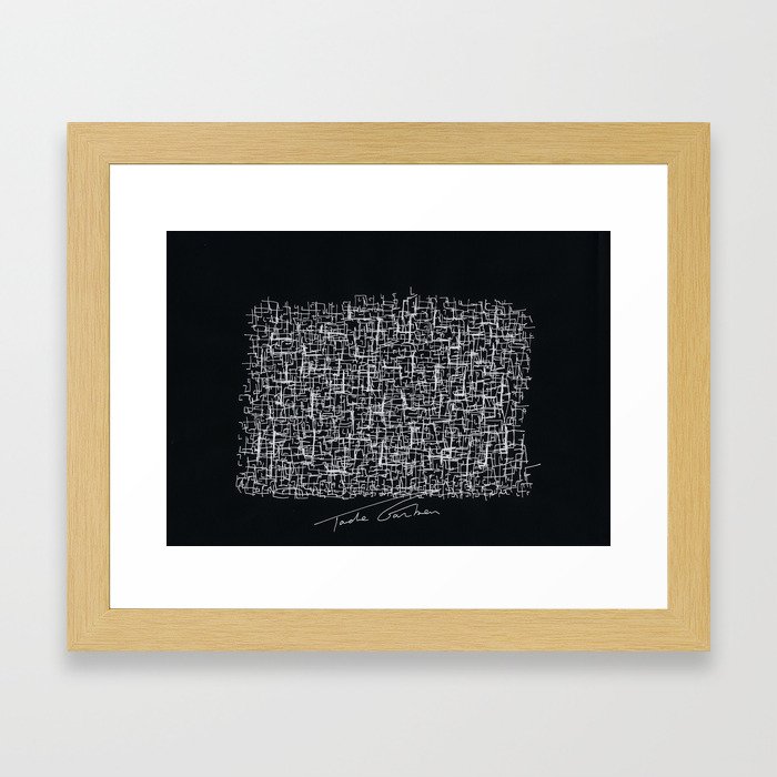 My brain from GoogleMaps Framed Art Print