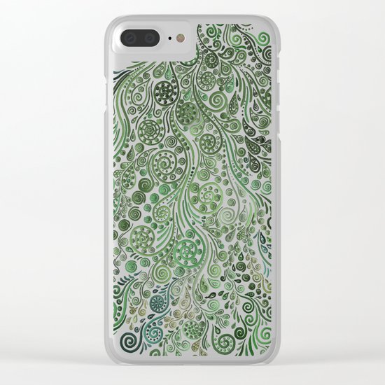Fantasy Tree Greenery Clear iPhone Case