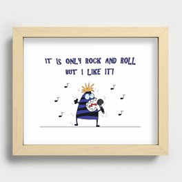It is only Rock And Roll Recessed Framed Print