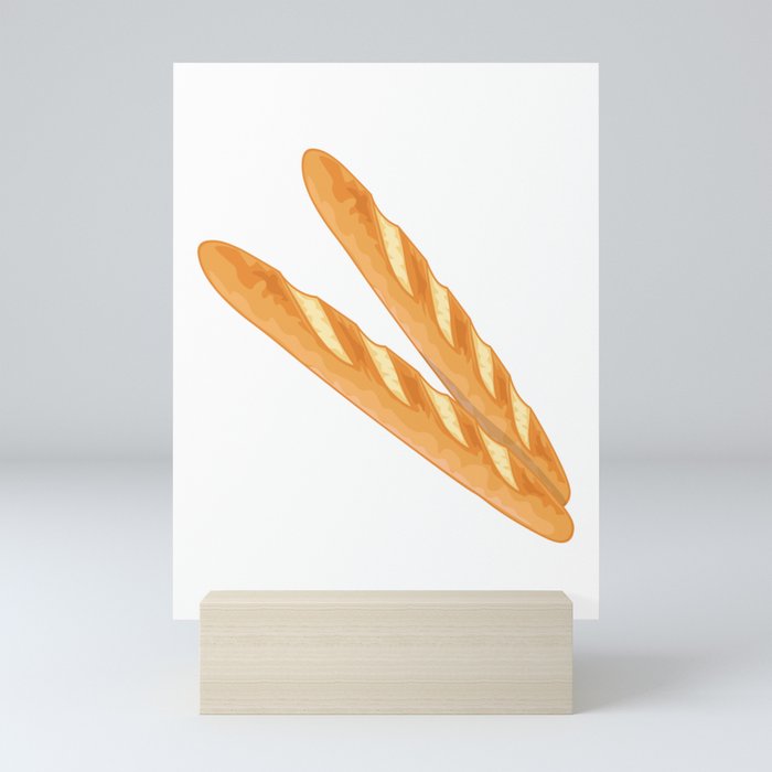 I Love Baguettes - Baguette Mini Art Print