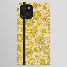 flower power // retro flower pattern by surfy birdy iPhone Wallet Case