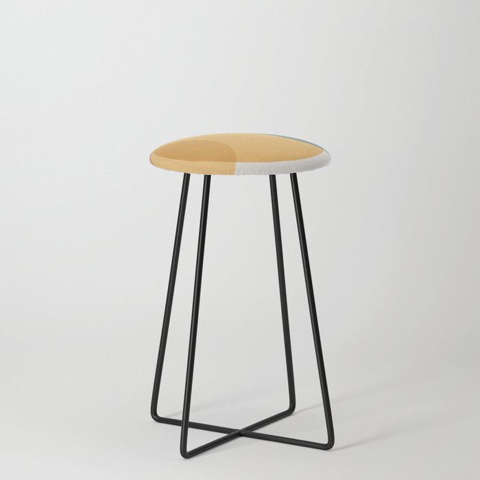 Geometric Harmony XXVIII Counter Stool by colour poems Society6