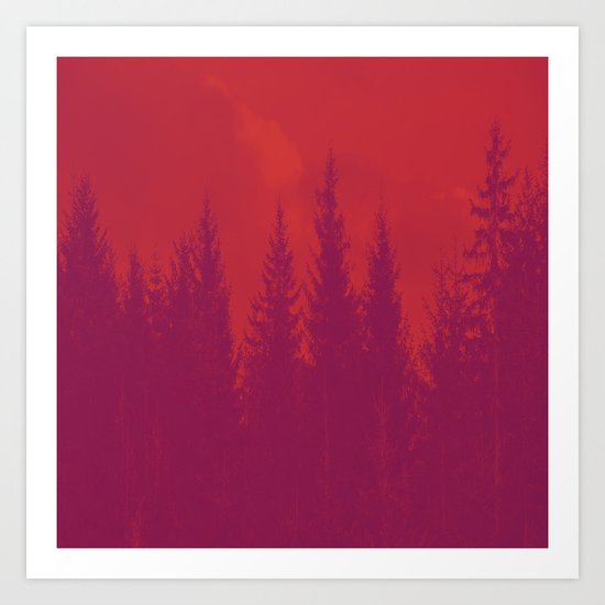 Purple Forest Art Print