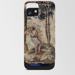 Antique 17th Century 'Apollo Spying on Mars and Venus' Tapestry iPhone Card Case