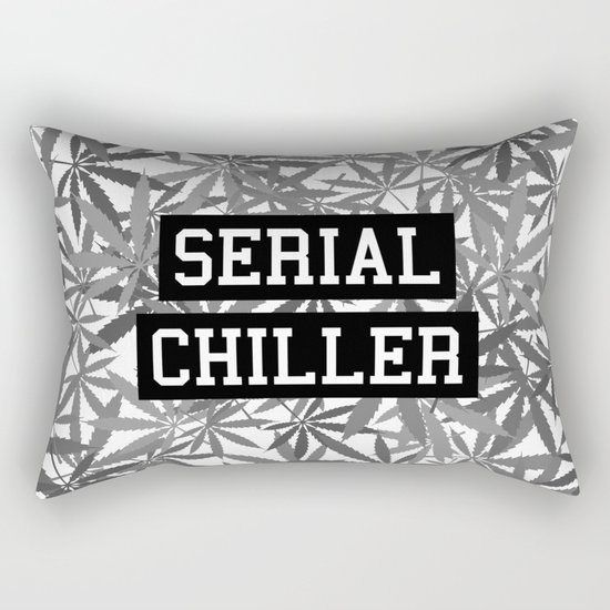 Serial Chiller B&W Rectangular Pillow