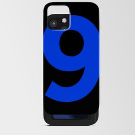 Number 9 (Blue & Black) iPhone Card Case