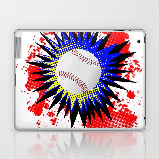 Baseball Comic Boom Laptop & iPad Skin