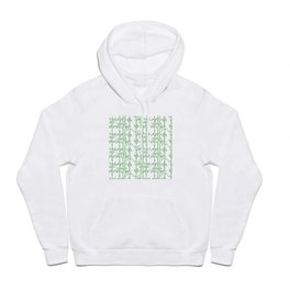 Bamboo Rainfall in White/Sullivan Green Hoody