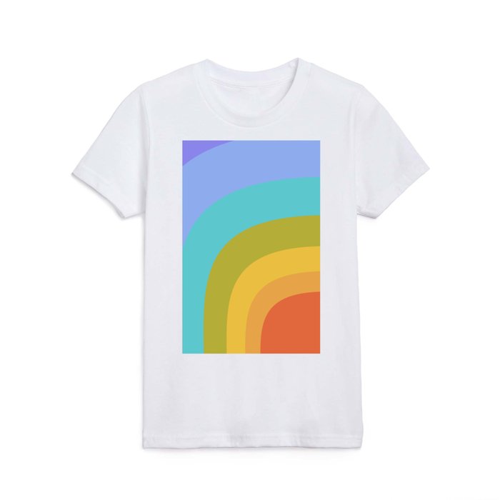 70s Rainbow Kids T Shirt