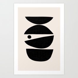 Minimal abstract shapes 1 Art Print