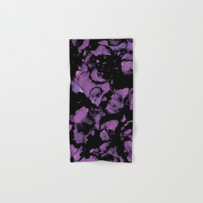 I Lilac You A Lot- Abstract Alcohol Ink Painting Hand & Bath Towel