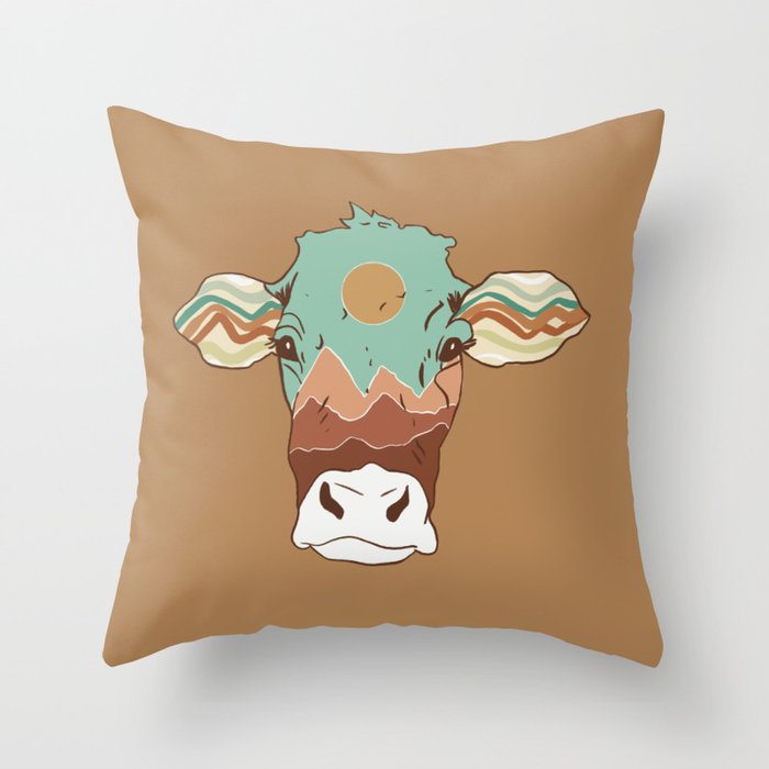Cow Throw Pillow