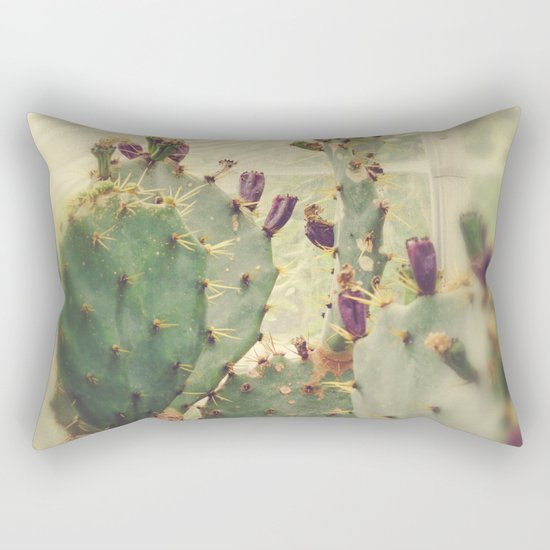 Glass House Cactus Rectangular Pillow