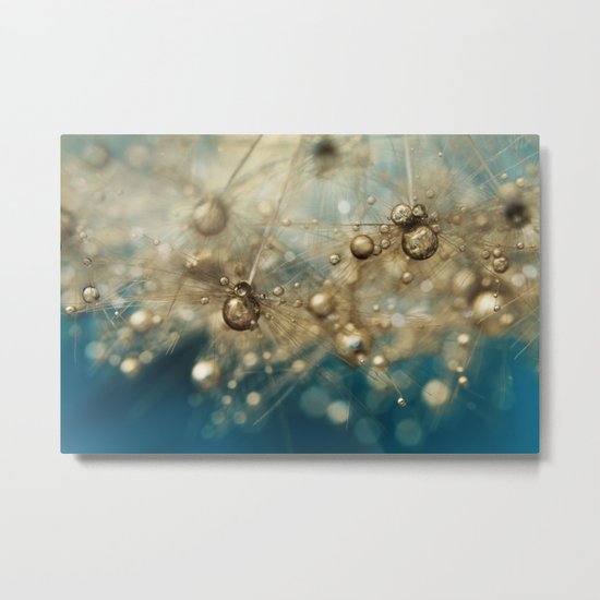 Ocean Deep Dandy Drops Metal Print
