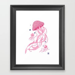 Jelly Sweet Jellyfish Framed Art Print