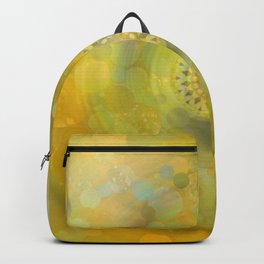 Mystic Yellow Light Abstract Contemporary Art Backpack