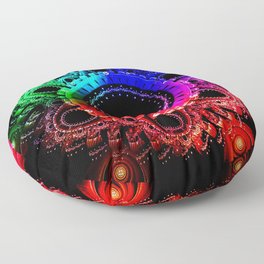 Fractal Mandala Floor Pillow