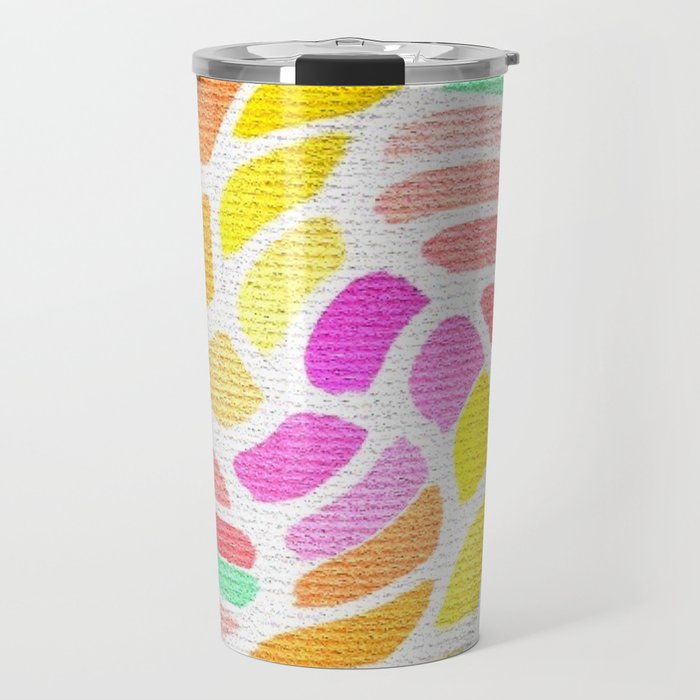 Swirly Popsicle Colored Shapes art and home accessories Travel Mug