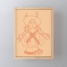 La Adelita Framed Mini Art Print