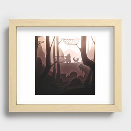 Santa's Holidays Recessed Framed Print