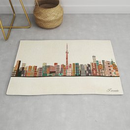 toronto city skyline Rug