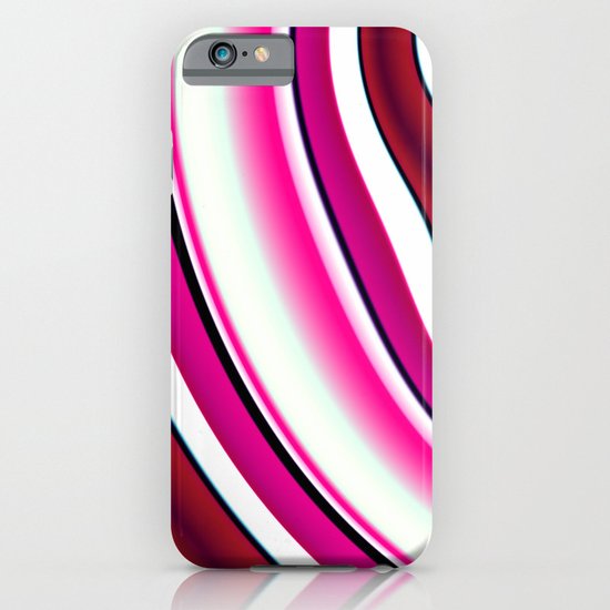Pink red white iPhone & iPod Case