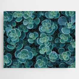Succulents in Shades of the Sea Jigsaw Puzzle