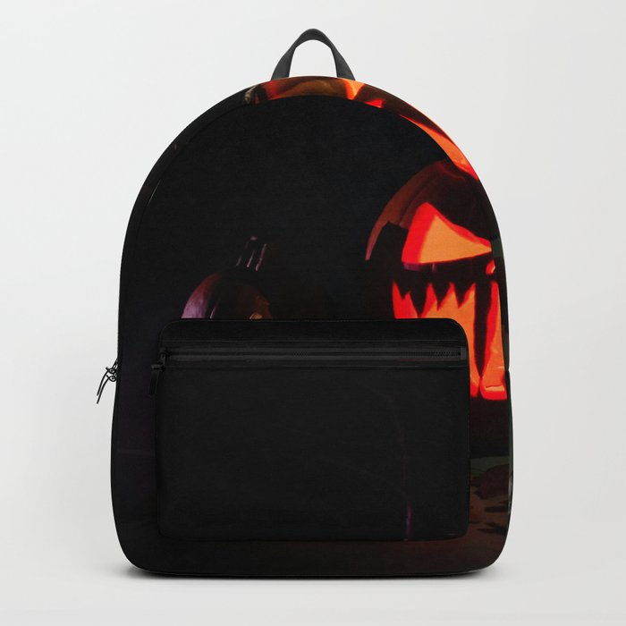 Pumpkin with Light for Halloween  Backpack