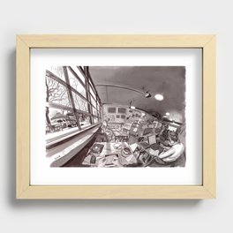 Denver Coffeehouse Recessed Framed Print