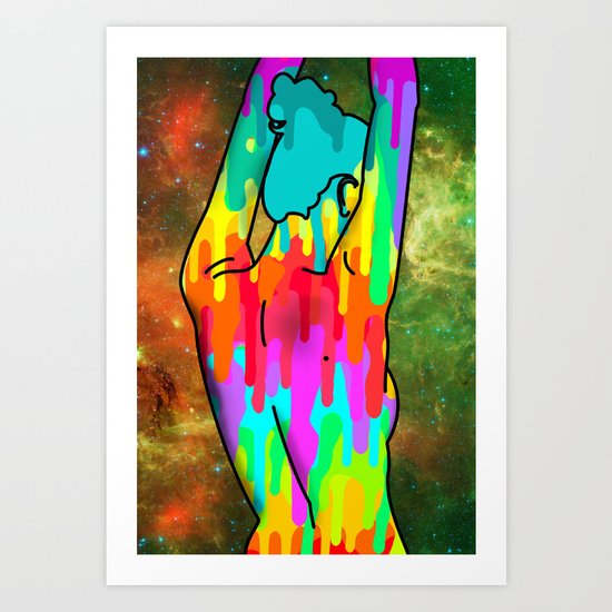 Paint Girl Art Print