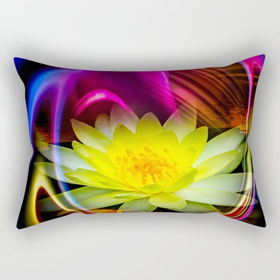Flower Magic -Water lily Rectangular Pillow
