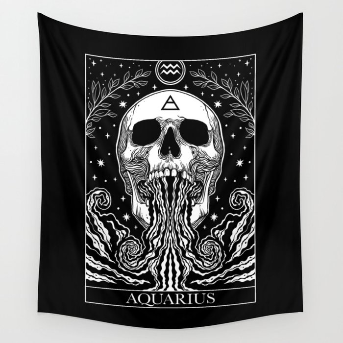 Black and clearance white astrology tapestry