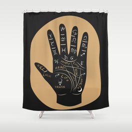 Palm Reading Shower Curtain
