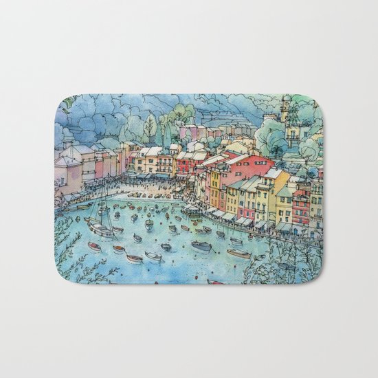 Portofino, Italy Bath Mat