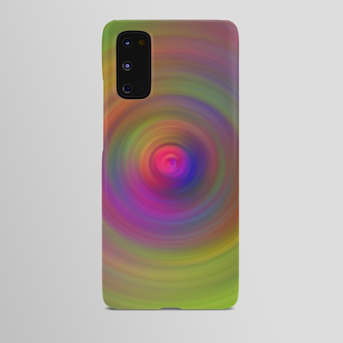 Green pink fluid swirl Android Case