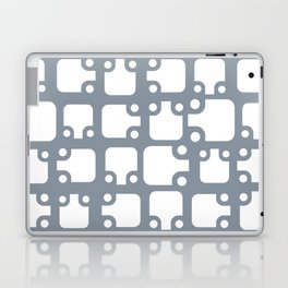 Mid Century Modern Abstract Pattern Slate Gray 2 Laptop Skin