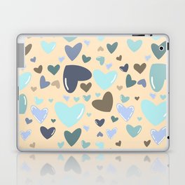 Ocean Hearts Pattern Laptop Skin