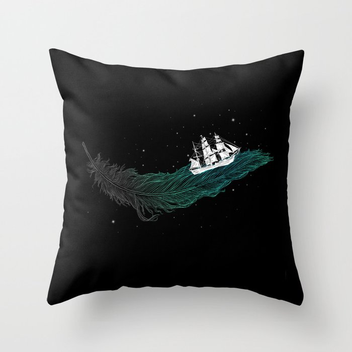 Go with the flow Throw Pillow