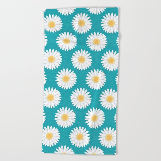 Spring Daisies Beach Towel