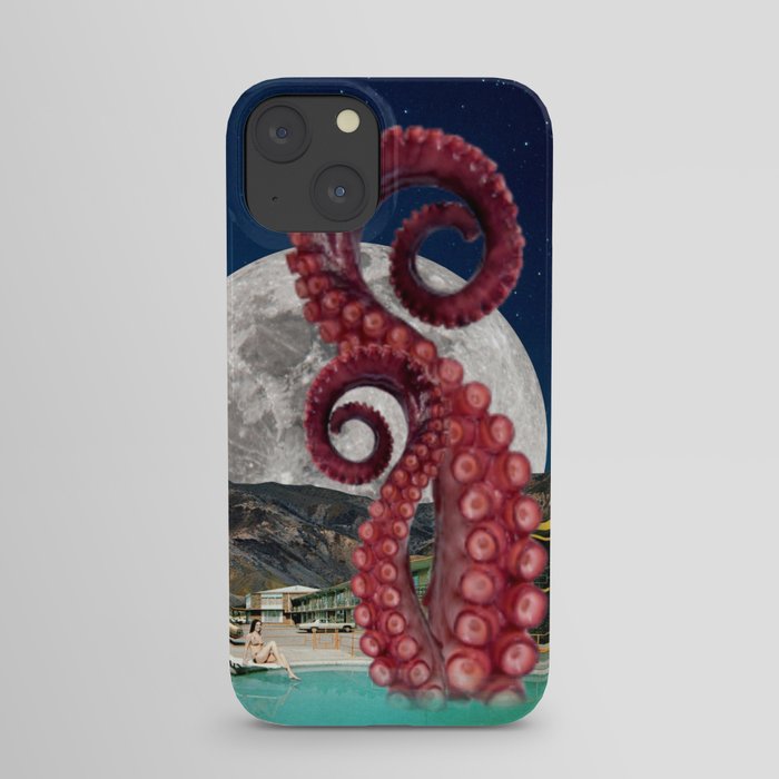 Octopus in the pool iPhone Case