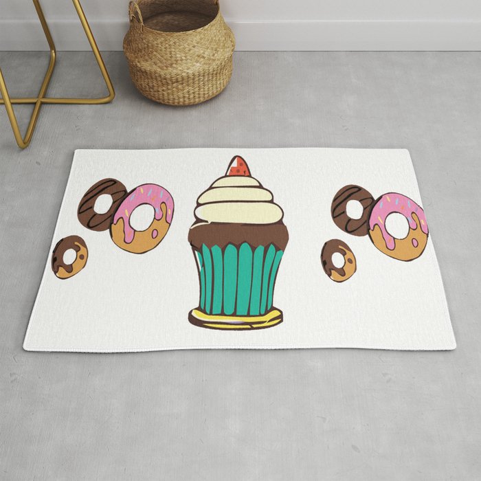 Donuts and a Cupcake Rug