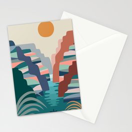 Grand Canyon (Green version) Stationery Cards