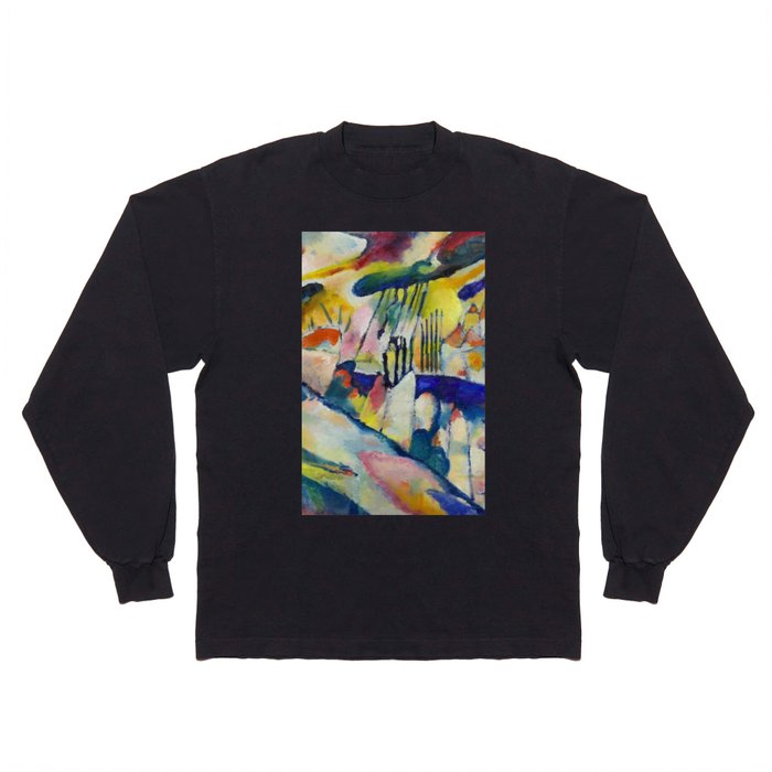 Wassily Kandinsky Landscape with Rain Long Sleeve T Shirt