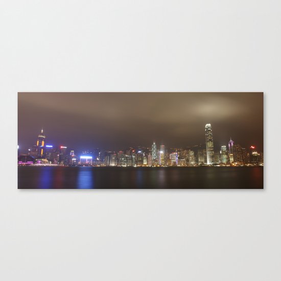 hong kong nightscape Canvas Print