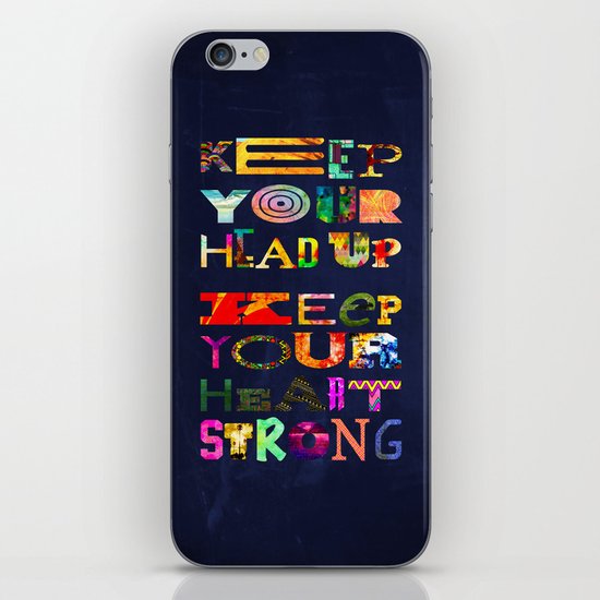 Keep your head up iPhone & iPod Skin