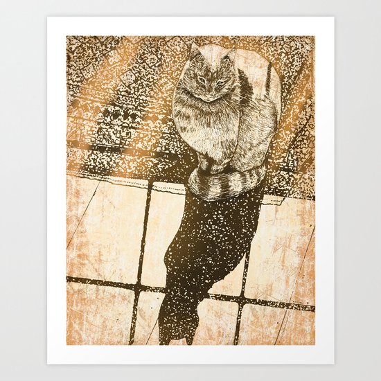 Window Cat Art Print