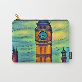 Big Ben Carry-All Pouch | Watercolor, London, Digital, Clock, Ink, Bell, Europe, Unitedkingdom, Elizabethtower, Oil 
