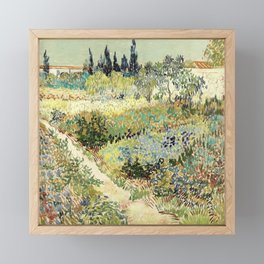 Vincent Van Gogh : Garden at Arles Framed Mini Art Print